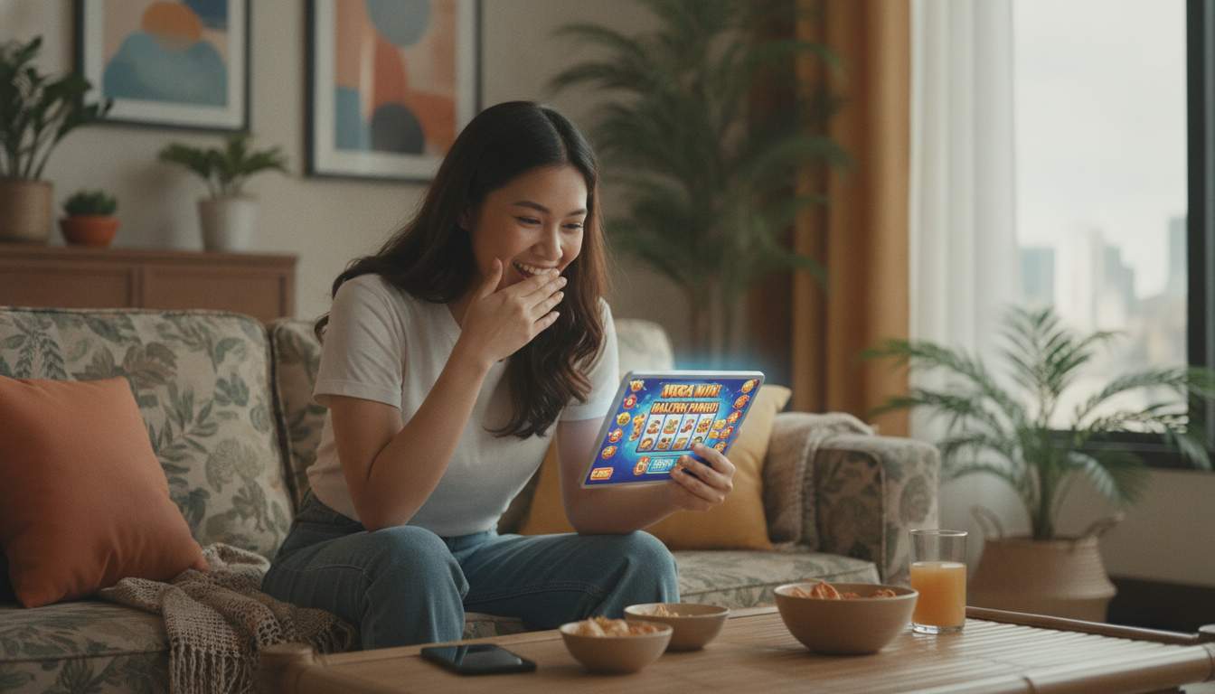 Thrilling Casino Experience Philippine woman playing casino games online